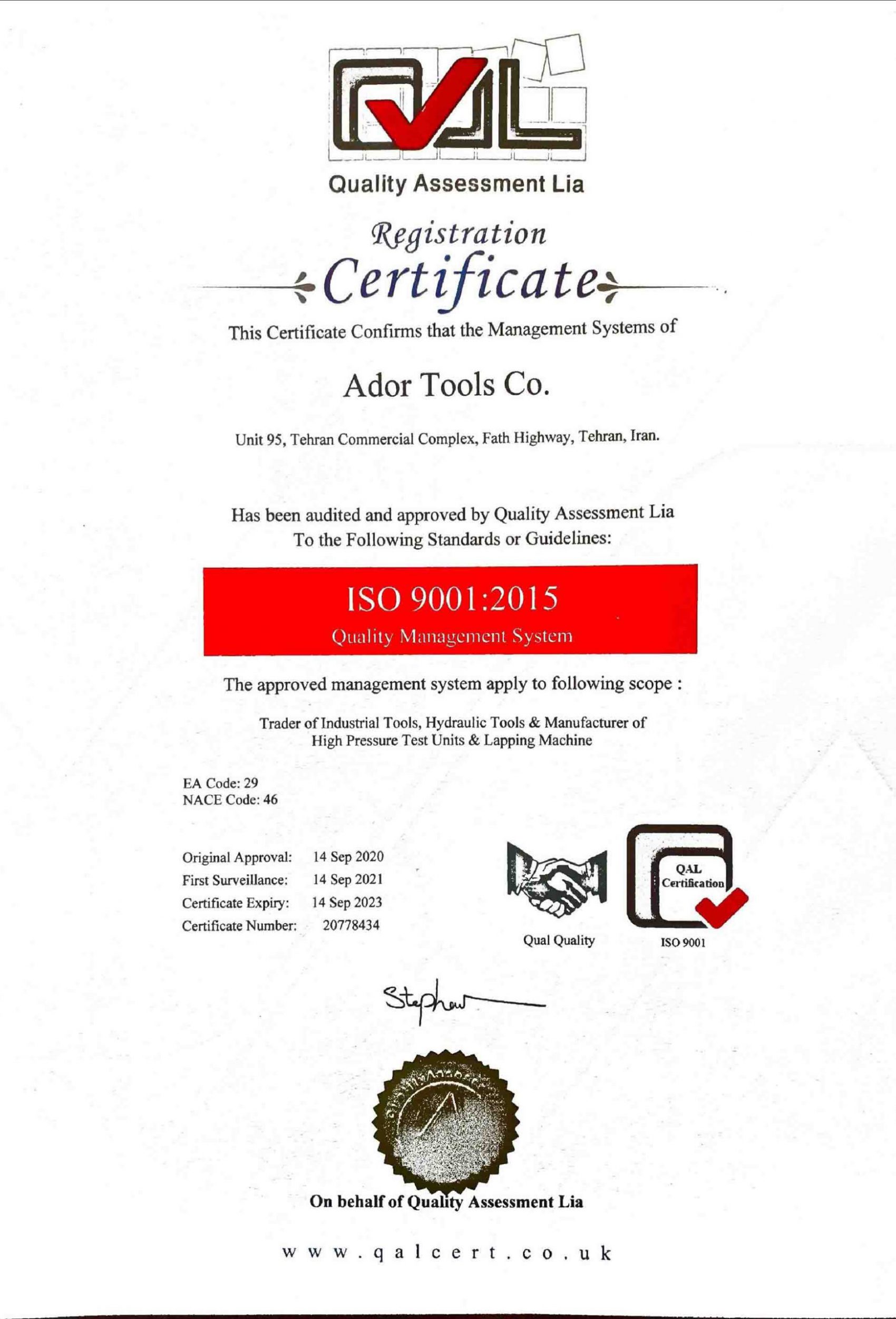 ISO 9001 2015 ADOR TOOLS-page-001